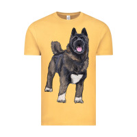 Vintage Mustard American akita Vintage Tee - RanaPortraitStore