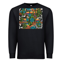 Black cactus gemstone Premium Sweatshirt - AdoDesignShop