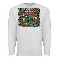 Dove Grey cactus gemstone Premium Sweatshirt - AdoDesignShop
