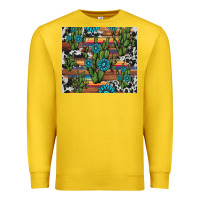 Lemon cactus gemstone Premium Sweatshirt - AdoDesignShop