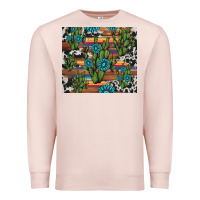 Pale Pink cactus gemstone Premium Sweatshirt - AdoDesignShop