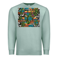 Seafoam cactus gemstone Premium Sweatshirt - AdoDesignShop