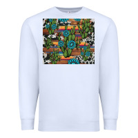 White cactus gemstone Premium Sweatshirt - AdoDesignShop