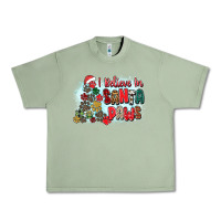 Oil Green i believe in santa paws Urban Heavy Tee - Zillion Design Studio