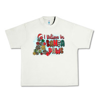 Pistachio i believe in santa paws Urban Heavy Tee - Zillion Design Studio
