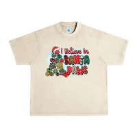 Sandshell i believe in santa paws Urban Heavy Tee - Zillion Design Studio