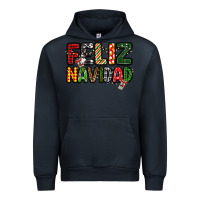 Navy feliz navidad Urban Hoodie - MaliasSmallBusiness