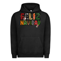 Pigment Black feliz navidad Urban Hoodie - MaliasSmallBusiness