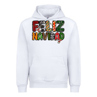 White feliz navidad Urban Hoodie - MaliasSmallBusiness