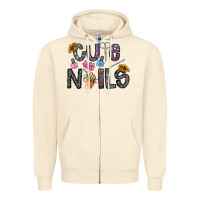 Sandshell cute nails Zipper Hoodie - CowhideDigitalArt