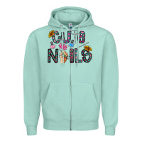 Cute Nails Zipper Hoodie | Teevron