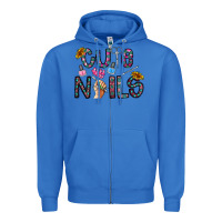 True Royal cute nails Zipper Hoodie - CowhideDigitalArt