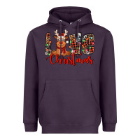 Plum love christmas reindeer Heavyweight Hoodie - Jasminsmagicworld