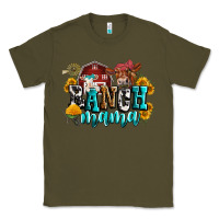 Army Green ranch mama Classic Tee - Zillion Design Studio