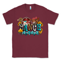 Burgundy ranch mama Classic Tee - Zillion Design Studio