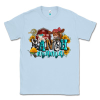 Dusty Blue ranch mama Classic Tee - Zillion Design Studio
