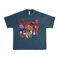 Midnight Navy its in my dna dominican republic Urban Heavy Tee - texasbilliewilder