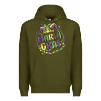 Army Green mardi gras Premium Hoodie - MaliasSmallBusiness