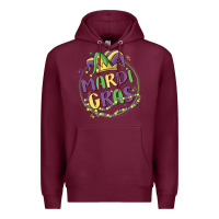 Burgundy mardi gras Premium Hoodie - MaliasSmallBusiness