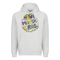 Dove Grey mardi gras Premium Hoodie - MaliasSmallBusiness