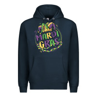 Navy mardi gras Premium Hoodie - MaliasSmallBusiness
