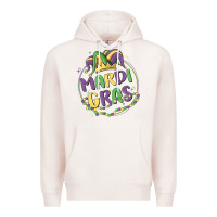Pale Pink mardi gras Premium Hoodie - MaliasSmallBusiness