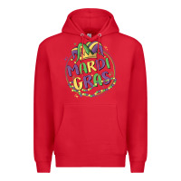 Red mardi gras Premium Hoodie - MaliasSmallBusiness