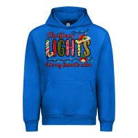 Cobalt christmas lights are my favorite color Urban Hoodie - MaliasSmallBusiness