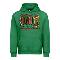 Emerald christmas lights are my favorite color Urban Hoodie - MaliasSmallBusiness