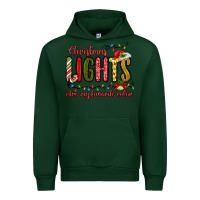 Forest Green christmas lights are my favorite color Urban Hoodie - MaliasSmallBusiness