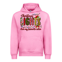 Fuchsia Pink christmas lights are my favorite color Urban Hoodie - MaliasSmallBusiness
