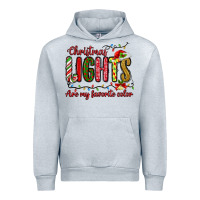 Heather Grey christmas lights are my favorite color Urban Hoodie - MaliasSmallBusiness