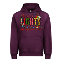 Mauve Wine christmas lights are my favorite color Urban Hoodie - MaliasSmallBusiness