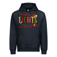 Navy christmas lights are my favorite color Urban Hoodie - MaliasSmallBusiness