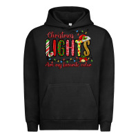 Pigment Black christmas lights are my favorite color Urban Hoodie - MaliasSmallBusiness