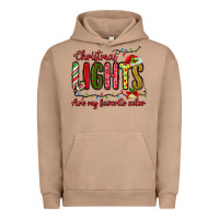 Pigment Burro christmas lights are my favorite color Urban Hoodie - MaliasSmallBusiness