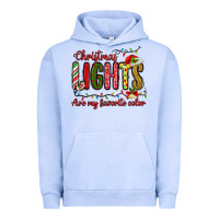 Pigment Grape Ice christmas lights are my favorite color Urban Hoodie - MaliasSmallBusiness