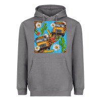 Storm school bus seamless pattern Heavyweight Hoodie - BundleAndBundleShop