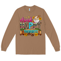 Toasted Coconut drink happy thoughts Long Sleeve Tee - Zillion Design Studio