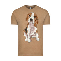Vintage Coffee beagle Vintage Tee - RanaPortraitStore