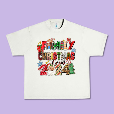 Urban Heavy Tee family christmas crew 2024