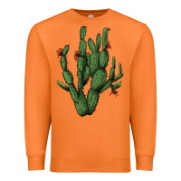 Carrot cactus with flowers Premium Sweatshirt - AdoDesignShop