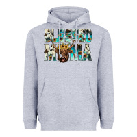 Heather Grey blessed mama Heavyweight Hoodie - JahusDesignShop