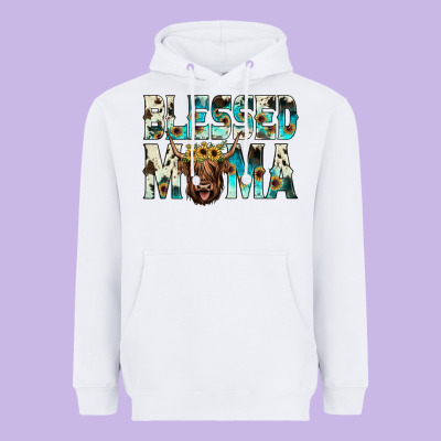 Blessed Mama Heavyweight Hoodie Designed By Jahusdesignshop