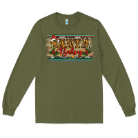 Army Green christmas western santa baby Long Sleeve Tee - RanaPortraitStore