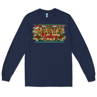 Navy christmas western santa baby Long Sleeve Tee - RanaPortraitStore