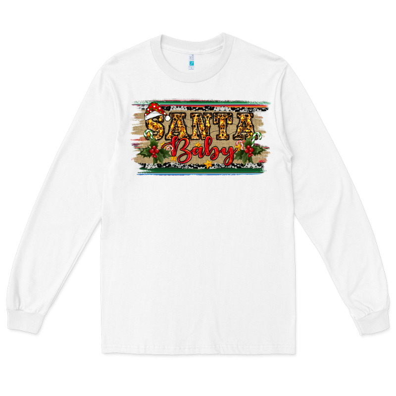 Christmas Western Santa Baby Long Sleeve Tee by RanaPortraitStore | Teevron