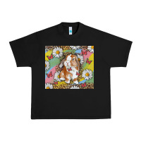 Watercolor Easter Bunny With Daisy Urban Heavy Tee | Teevron