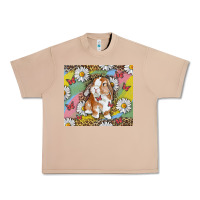 Burro Watercolor Easter Bunny With Daisy Urban Heavy Tee - RanaPortraitStore