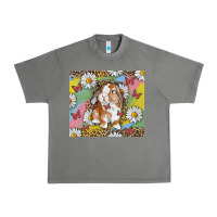 Tornado Watercolor Easter Bunny With Daisy Urban Heavy Tee - RanaPortraitStore